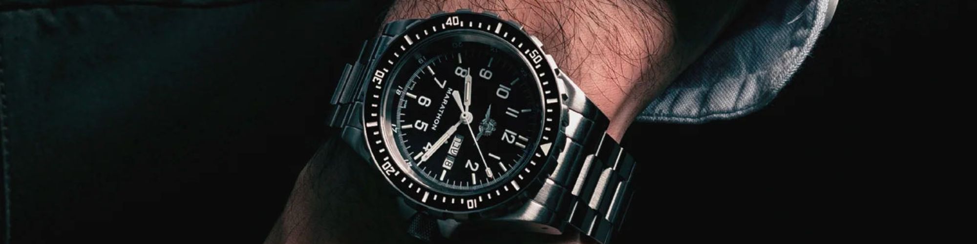 46mm Official IDF YAMAM™ Jumbo Day/Date Automatic (JDD) – Marathon