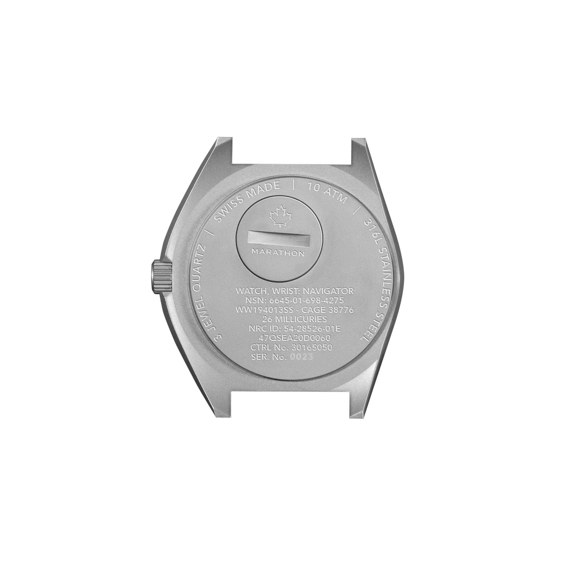 Stalowy Navigator 41 mm z datownikiem (SSNAV-D) na nylonowym