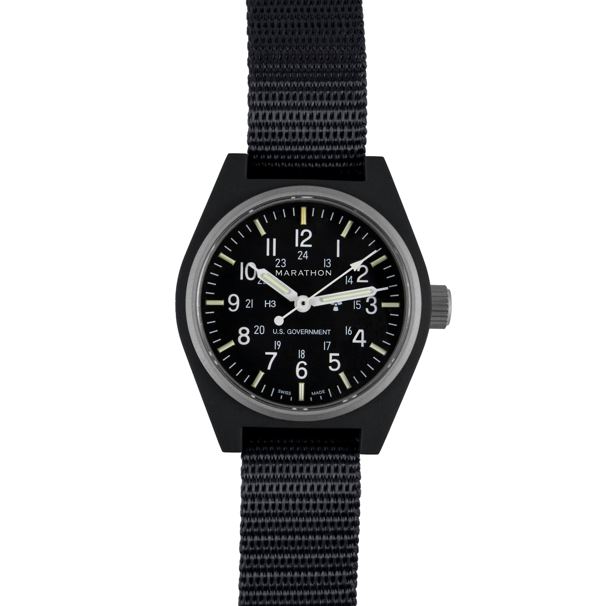 34mm Black General Purpose Quartz (GPQ) – Marathon Watch Europe and UK