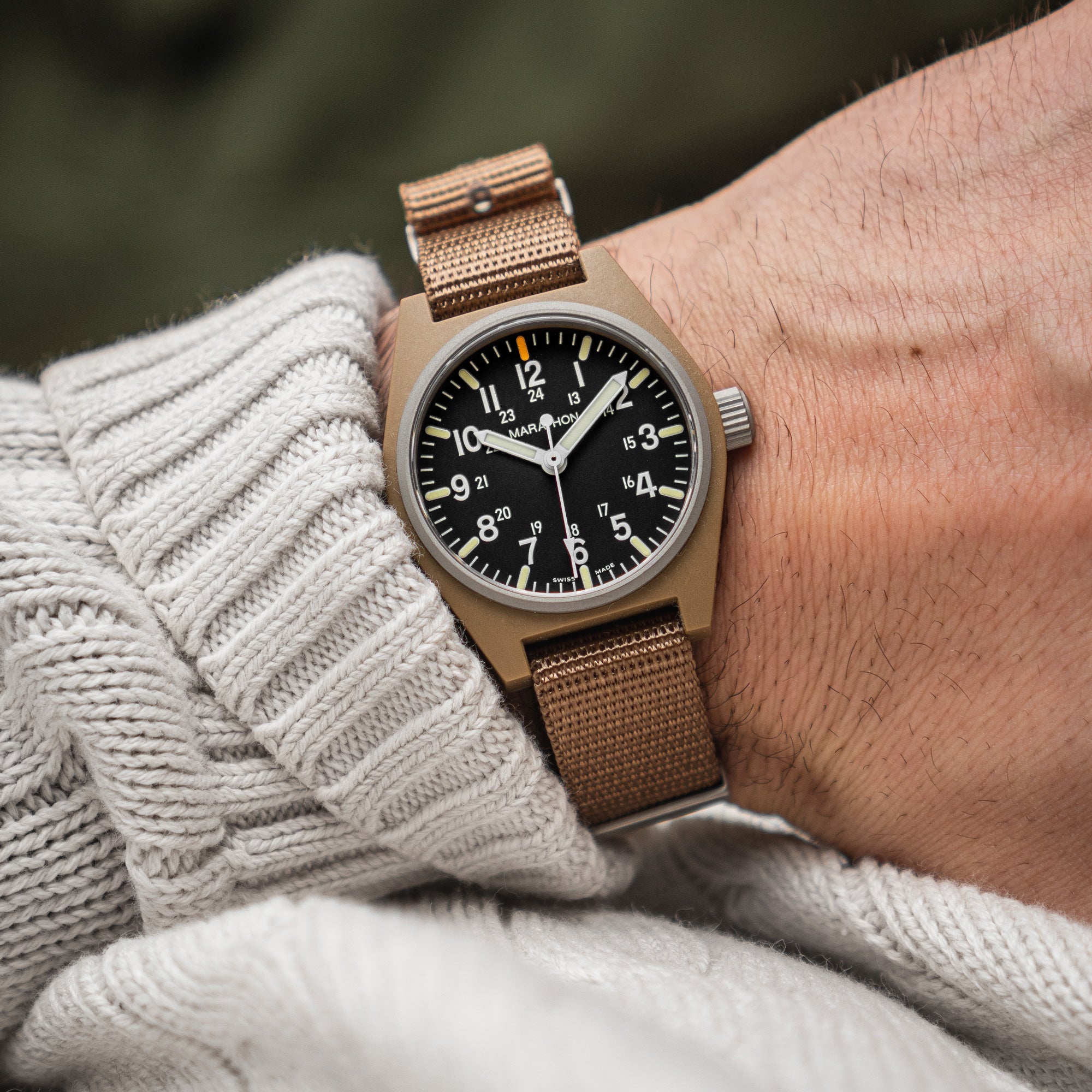 34mm Desert Tan General Purpose Quartz with MaraGlo (GPQ