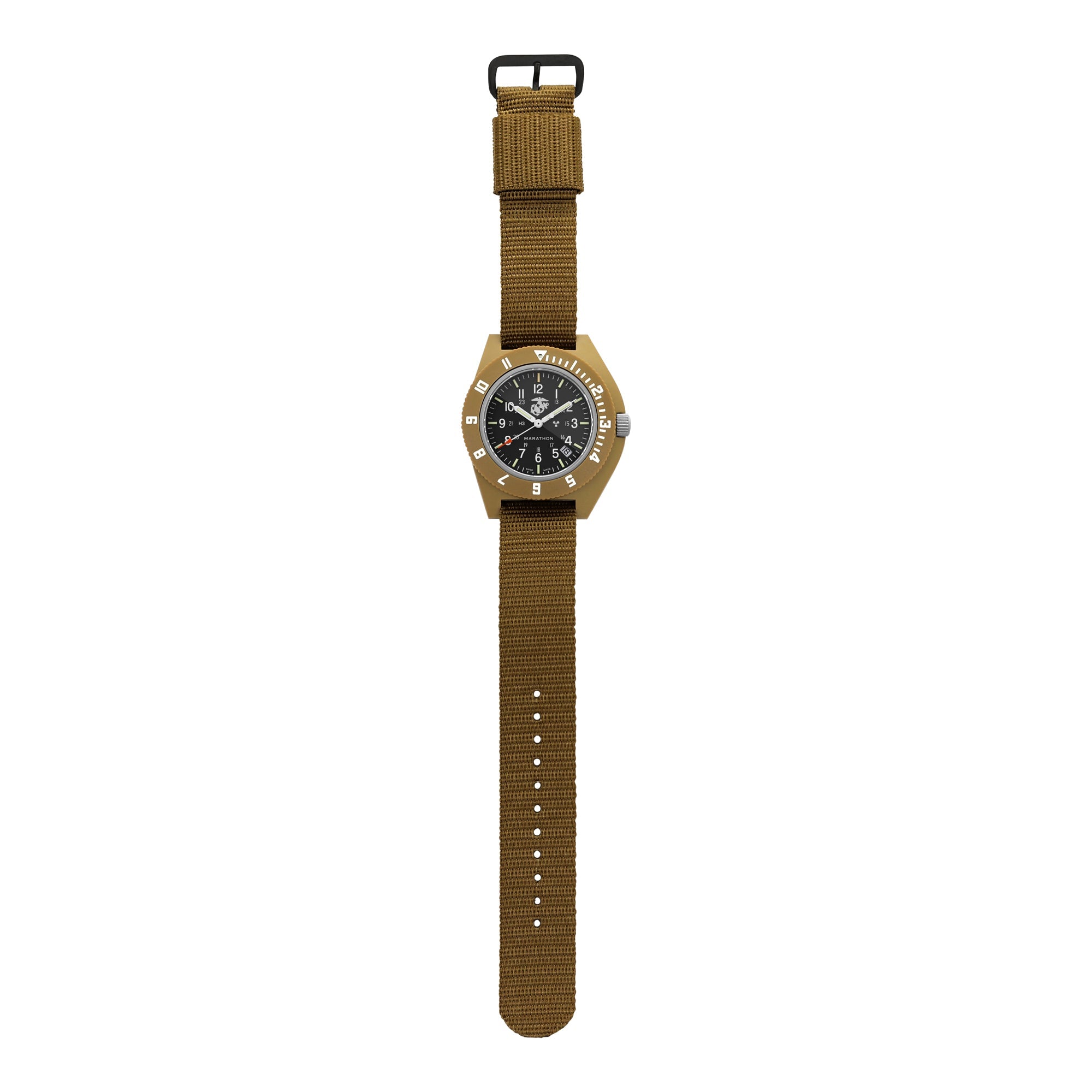41mm Official USMC Desert Tan Pilot's Navigator with Date