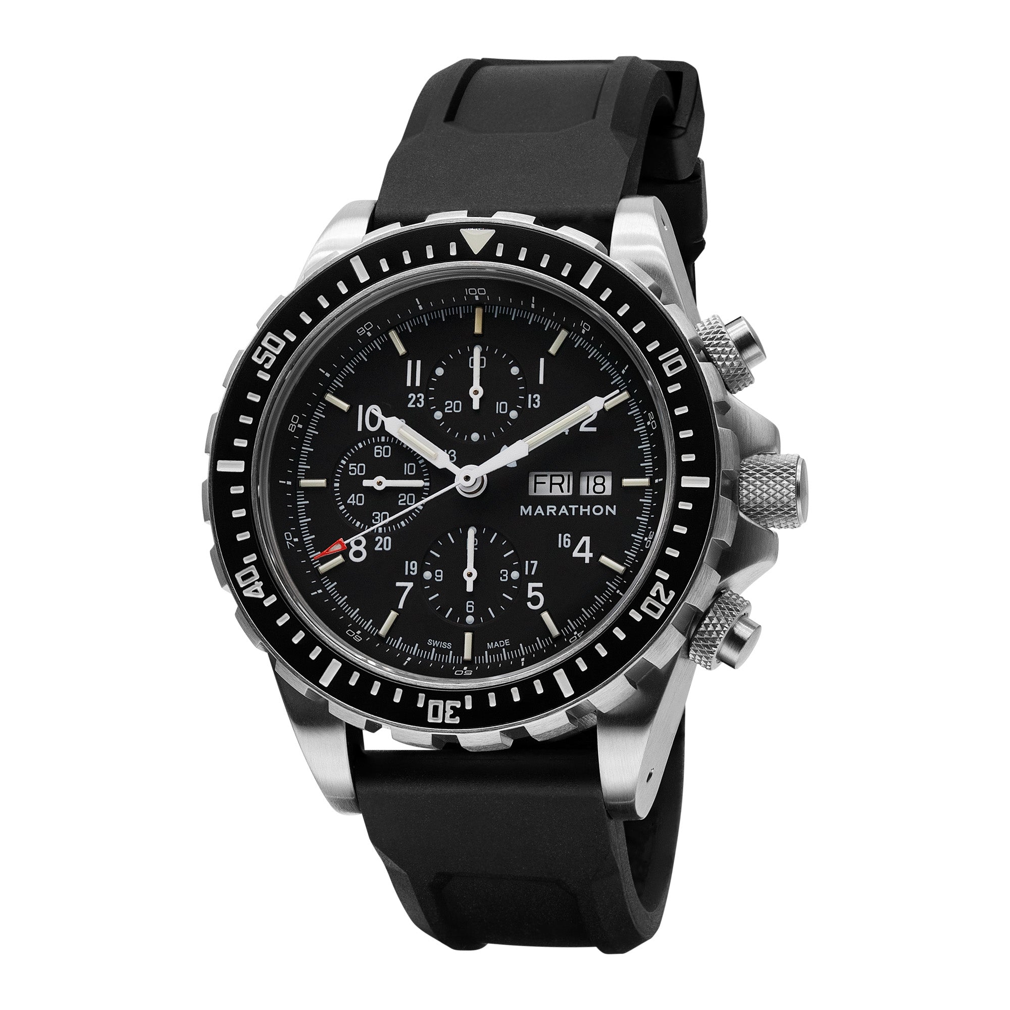46mm Jumbo Diver/Pilot's Automatic Chronograph (CSAR) – Marathon