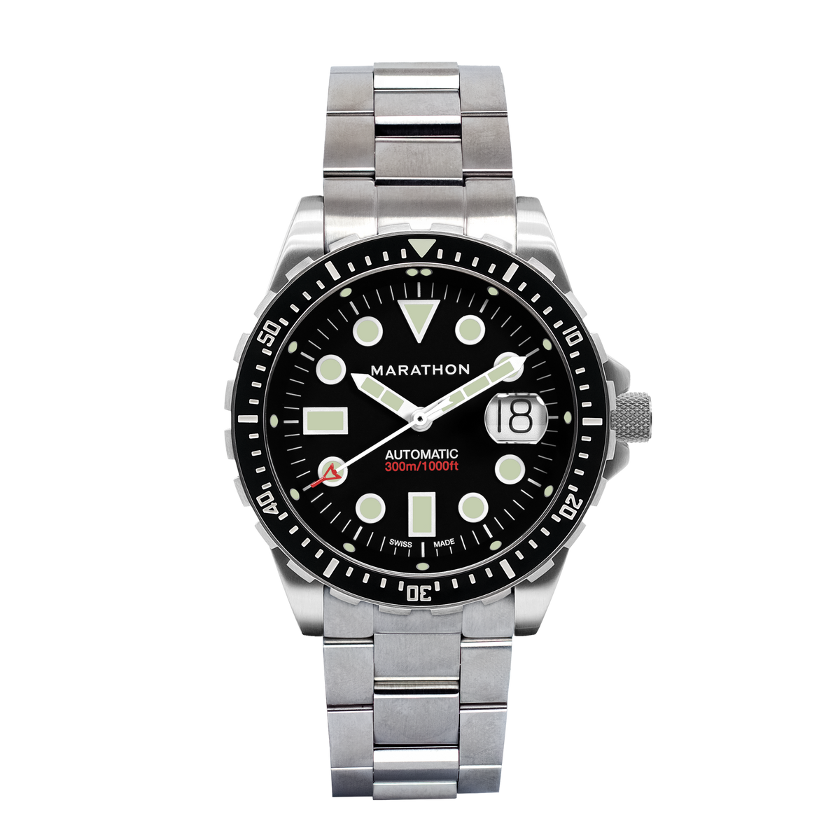 Marathon 46mm black OSAR-D front view