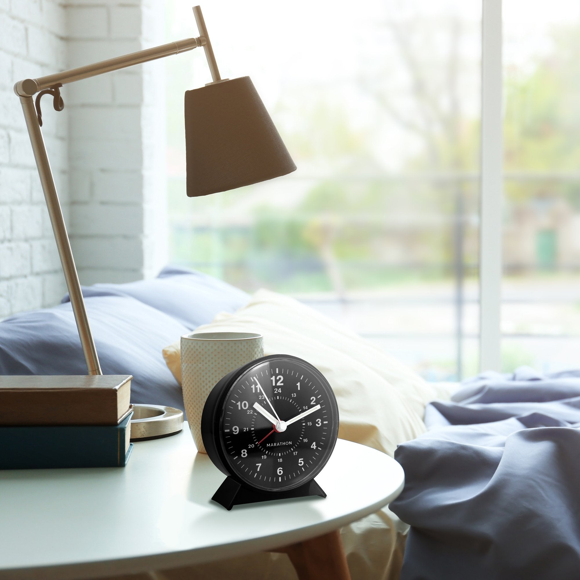 Alarm Clock With Mechanical Wind Up - Marathon Watch Company