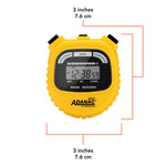 ADANAC 3000 Digitaler Stoppuhr-Timer Gelb – Marathonuhr