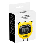 ADANAC 3000 Digital Stopwatch Timer Yellow - marathonwatch