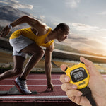 ADANAC 3000 Digitaler Stoppuhr-Timer Gelb – Marathonuhr