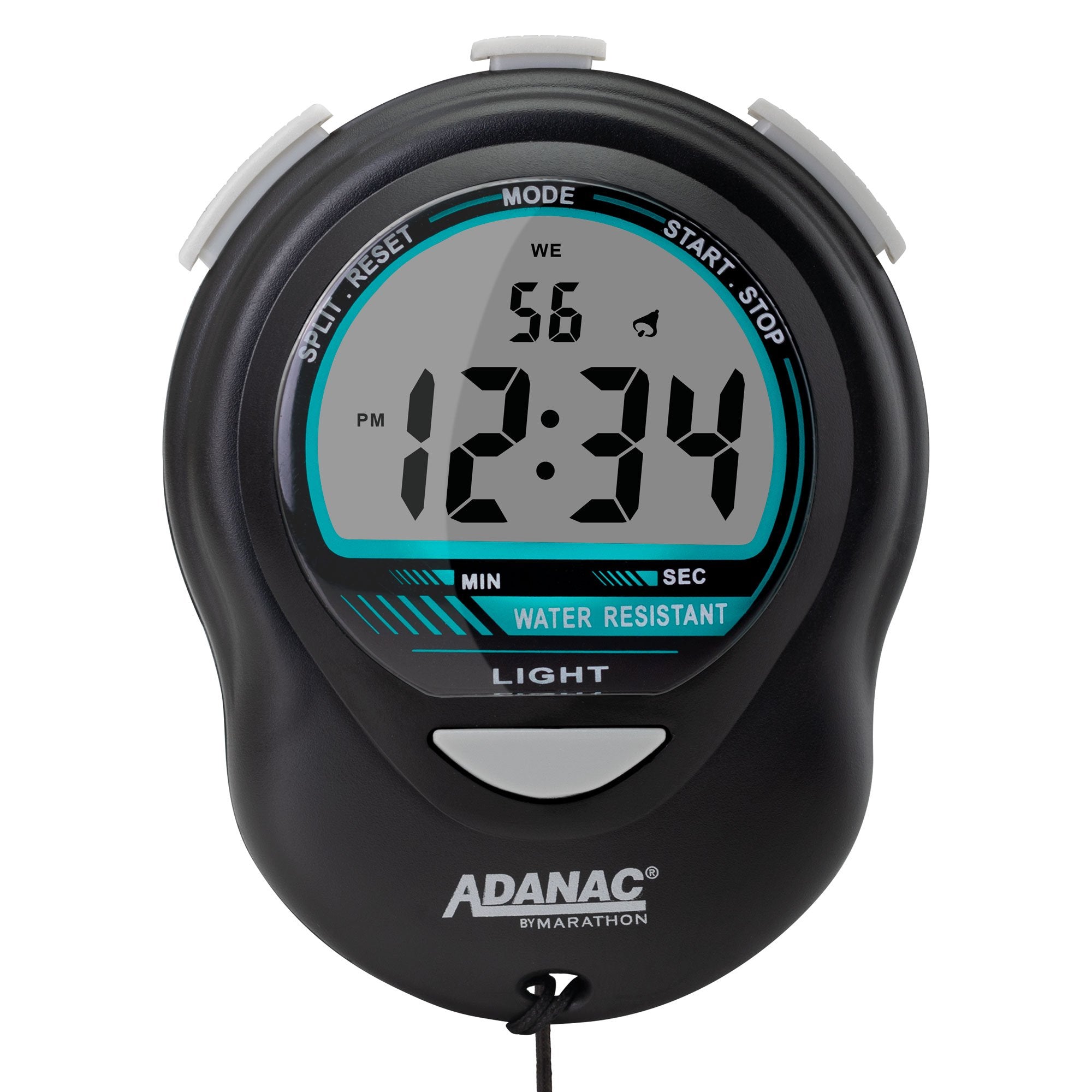 Adanac Digital Glow Stoppuhr Timer schwarz – Marathon Watch Company
