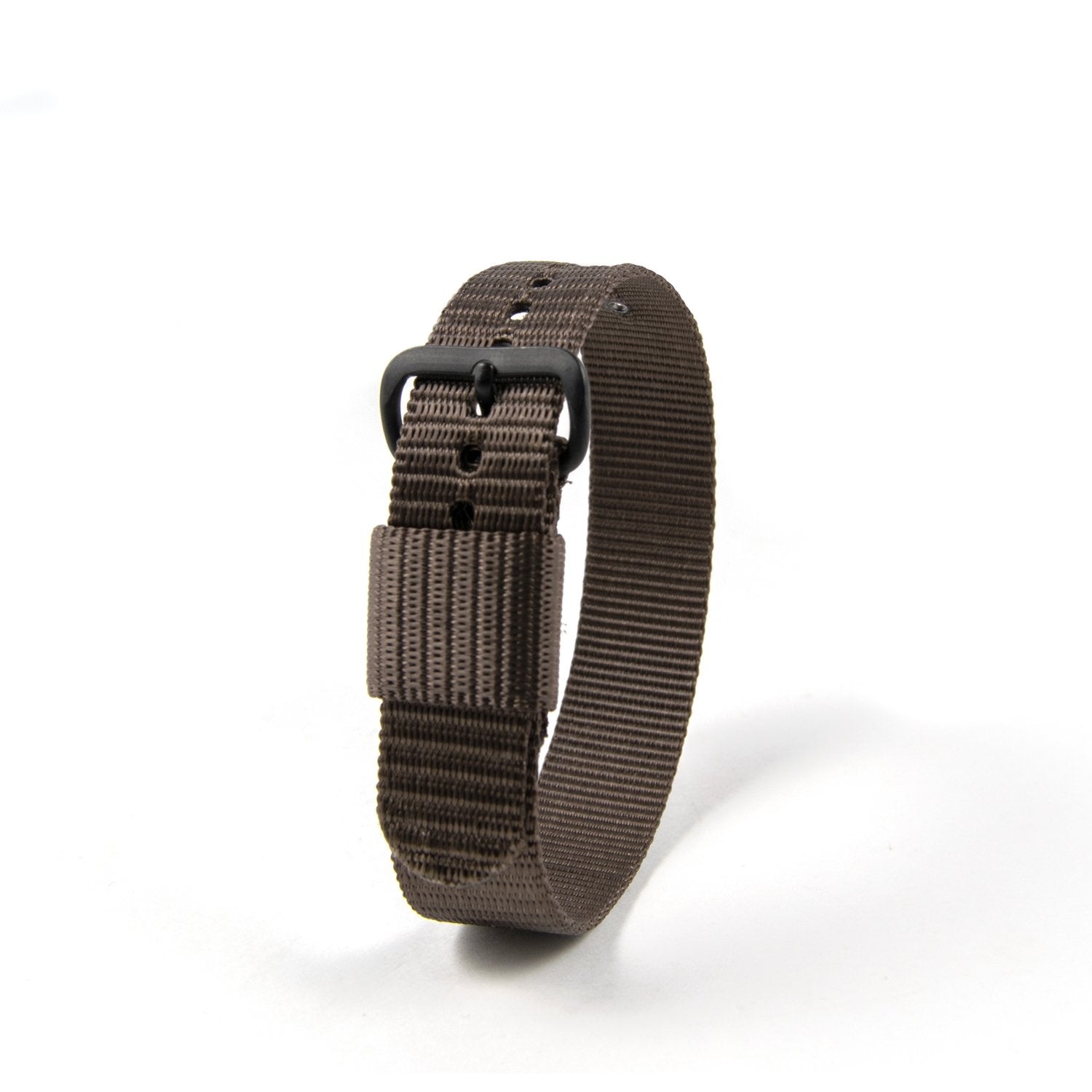 16 mm - 10" längd - ballistiskt nylon klockband/rem med spänne i rostfritt stål - maratonklocka