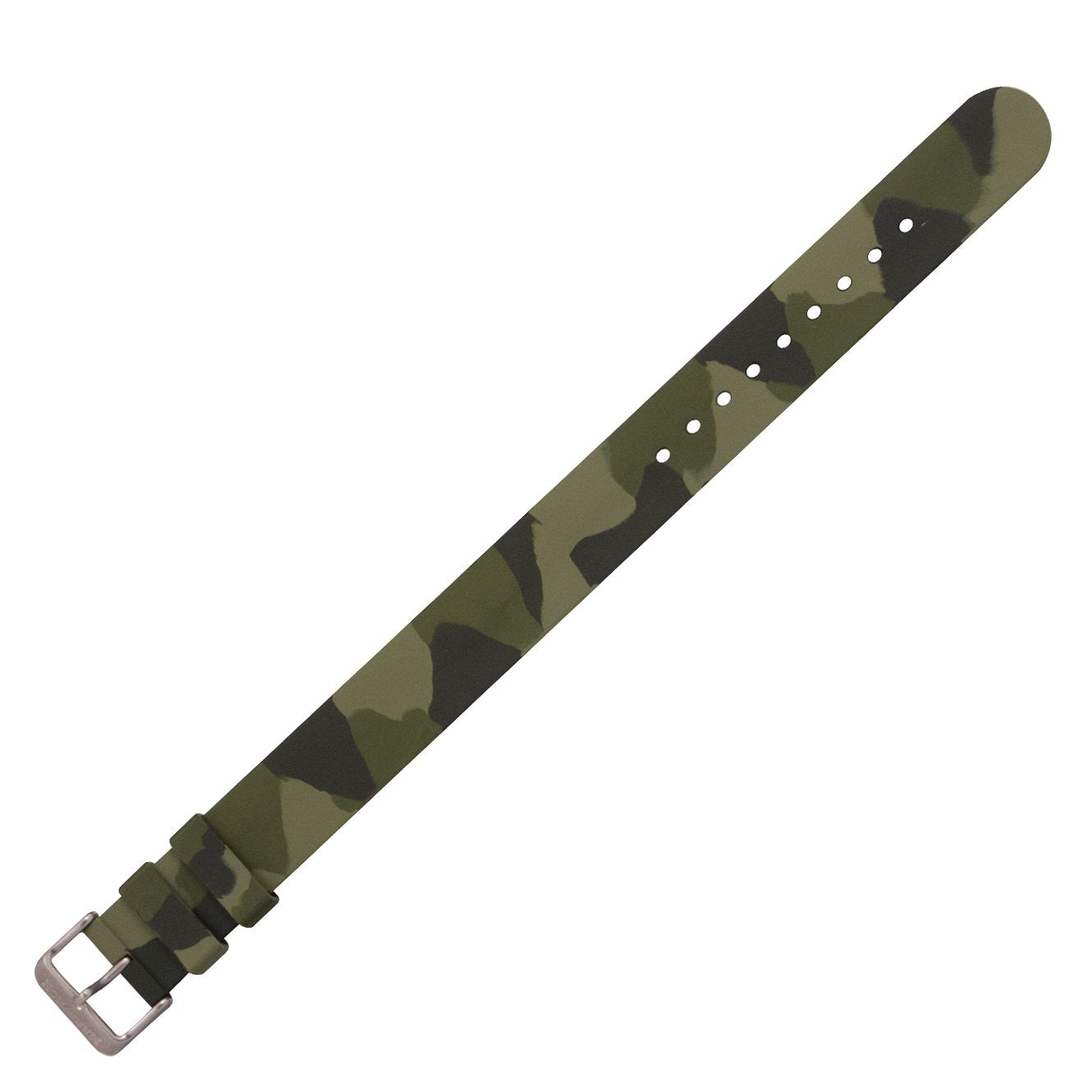 20 mm camouflage rubberen horlogeband/band uit één stuk in verschillende kleuren - marathonhorloge