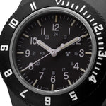 Czarny pilot's navigator - sterylna tarcza - 41mm - zegarek maratoński