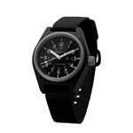 Czarny zegarek mechaniczny ogólnego przeznaczenia (GPM) z oznaczeniami rządu USA – 34 mm – zegarek maratoński