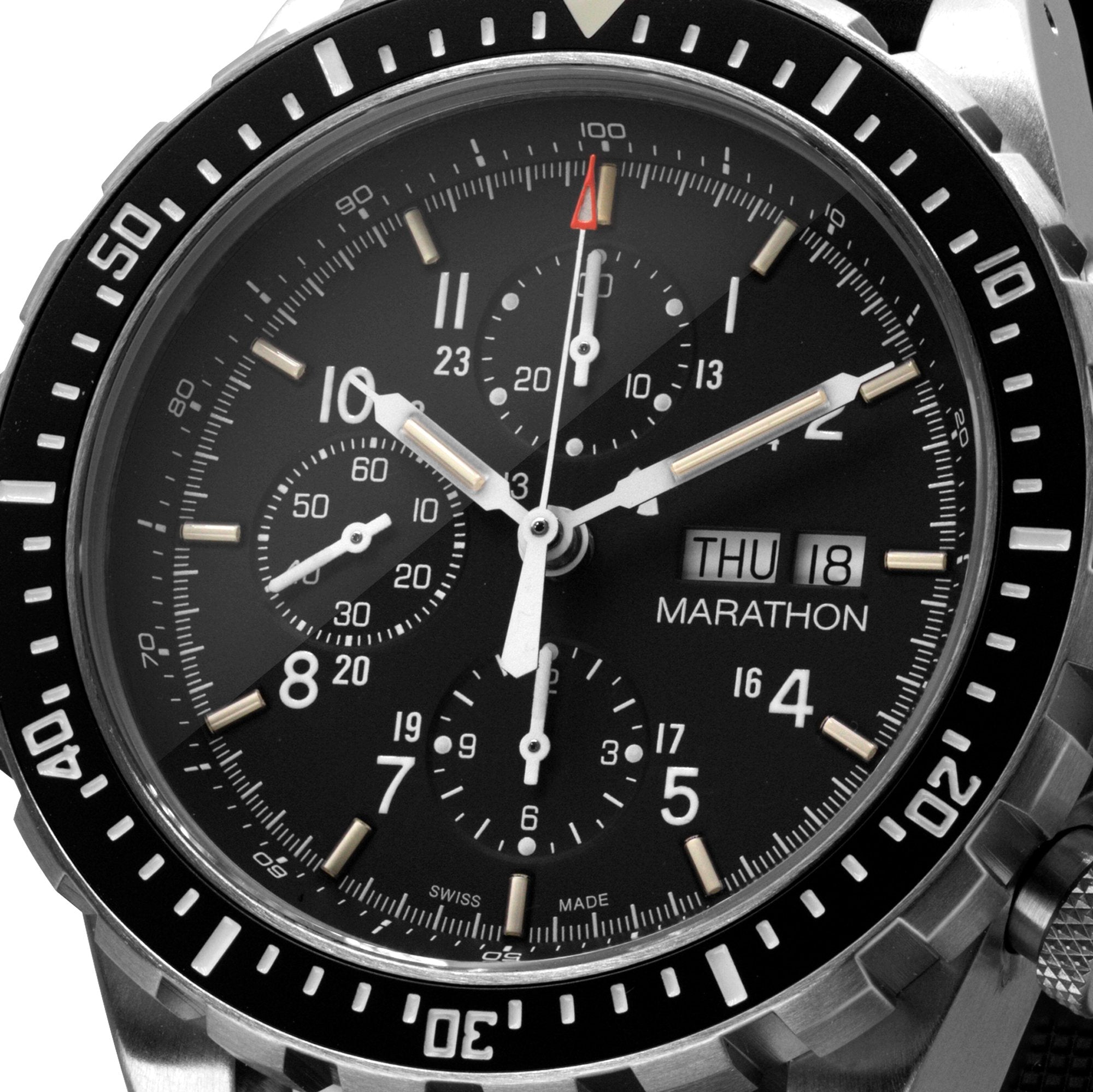 Automatyczny chronograf Jumbo Diver/Pilot (CSAR) – 46 mm – zegarek maratoński