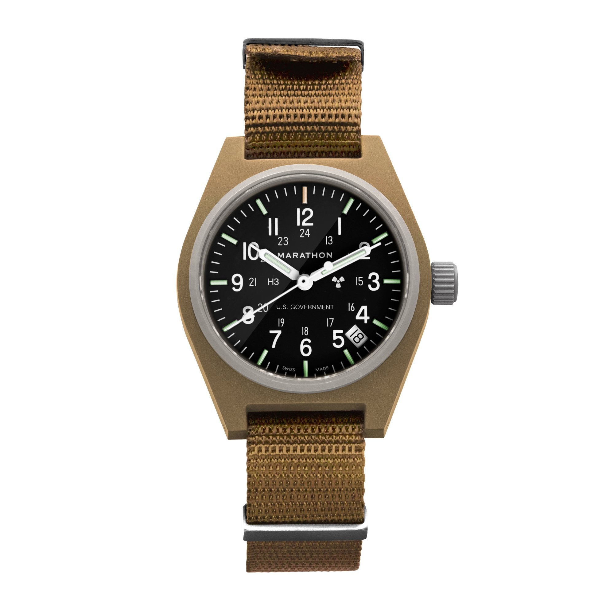 34mm Desert Tan General Purpose Quartz with Date (GPQ) – Marathon
