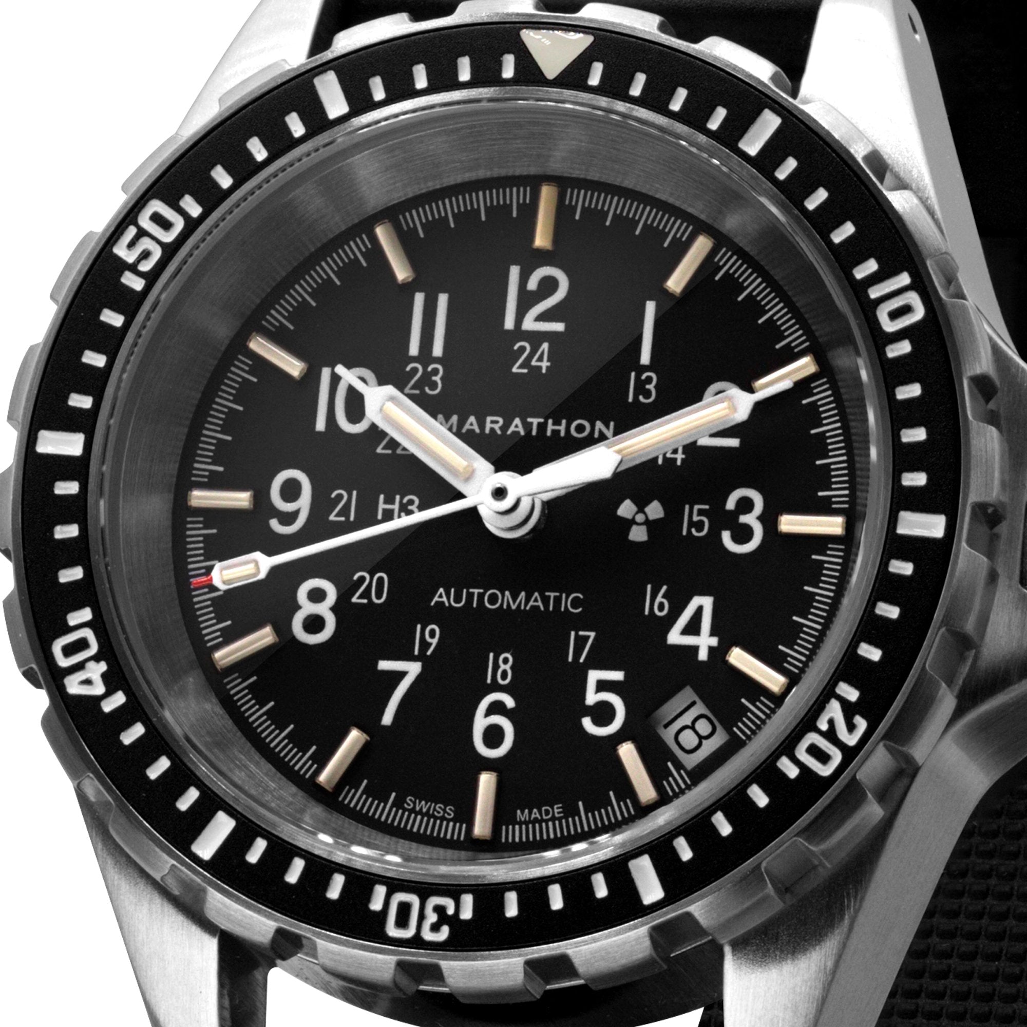 Automatyczny zegarek Medium Diver (MSAR Auto) bez oznaczeń rządowych – 36 mm – zegarek maratoński