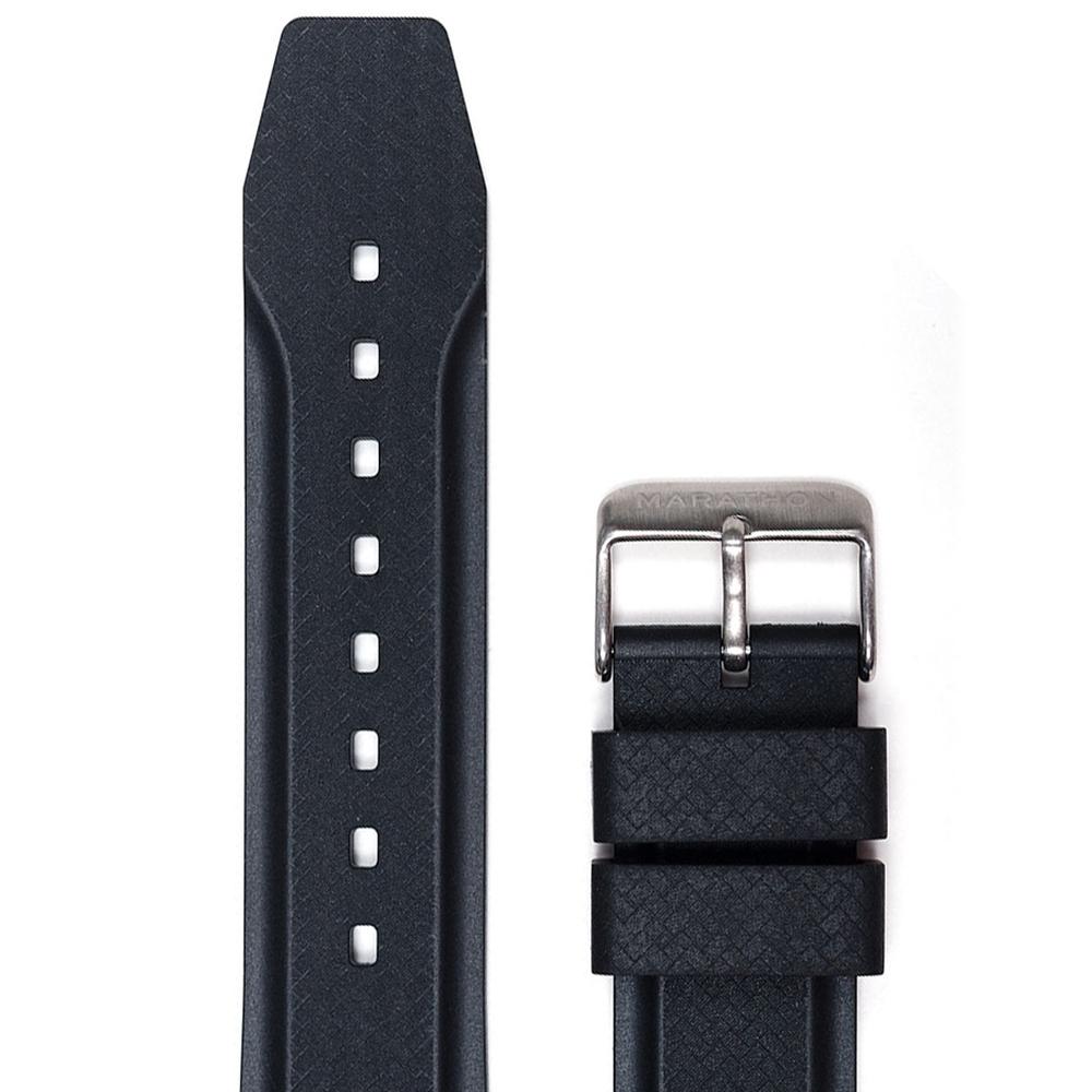 Pasek z teksturowanej wulkanizowanej gumy 22 mm – zegarek maratoński