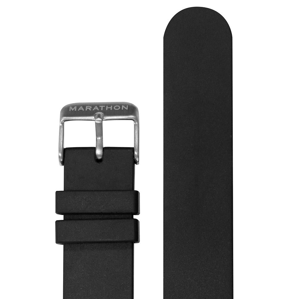 18mm Medium Vulcanized Rubber Strap - maratonklocka